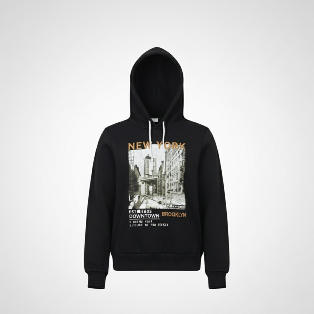 SAS Kids Black Hoodie Set | New York Downtown Streetwear