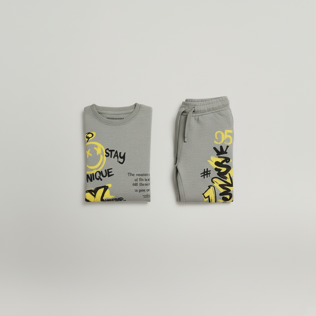 SAS Kids No Fear Set | Grey Graffiti Streetwear